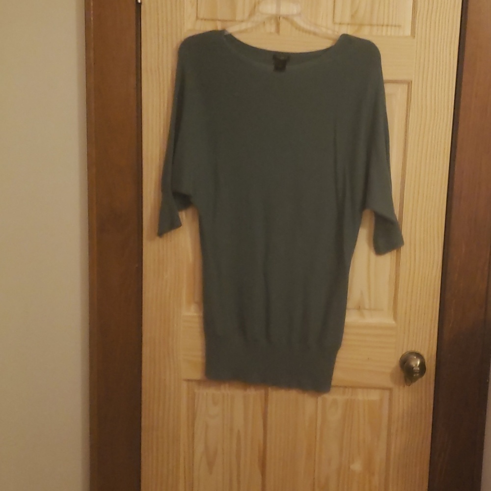 Dolman 3/4 Sleeve Tunic Sweater
